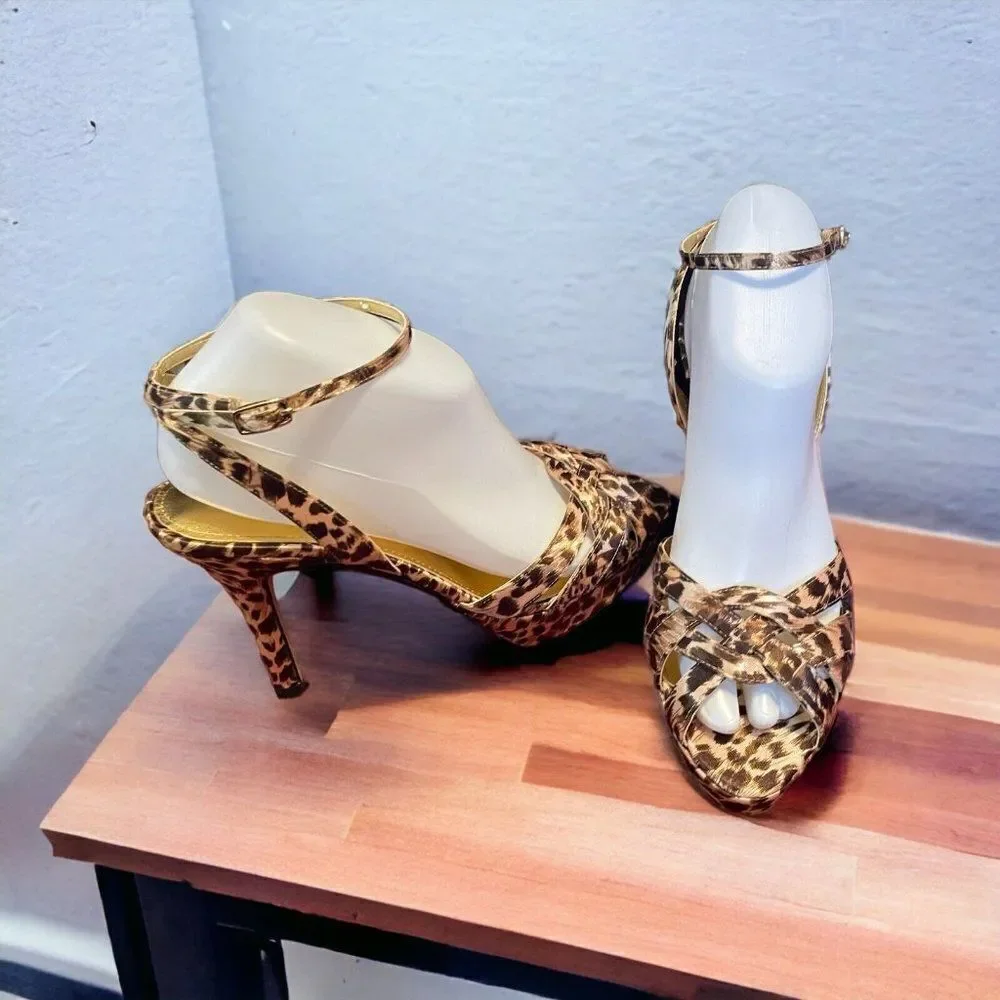 NIB Caparros Women's Makai Platform Sandal 7.5 Leopard print - Picture 6 of 10
